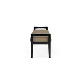 Weston Waiting Reception 3 Seat Bench Wood Frame