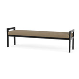 Weston Waiting Reception 3 Seat Bench Wood Frame