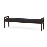 Weston Waiting Reception 3 Seat Bench Wood Frame