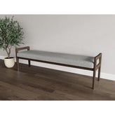 Weston Waiting Reception 3 Seat Bench Wood Frame