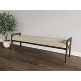 Weston Waiting Reception 3 Seat Bench Wood Frame