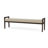 Weston Waiting Reception 3 Seat Bench Wood Frame