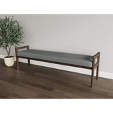 Weston Waiting Reception 3 Seat Bench Wood Frame
