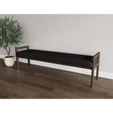 Weston Waiting Reception 3 Seat Bench Wood Frame