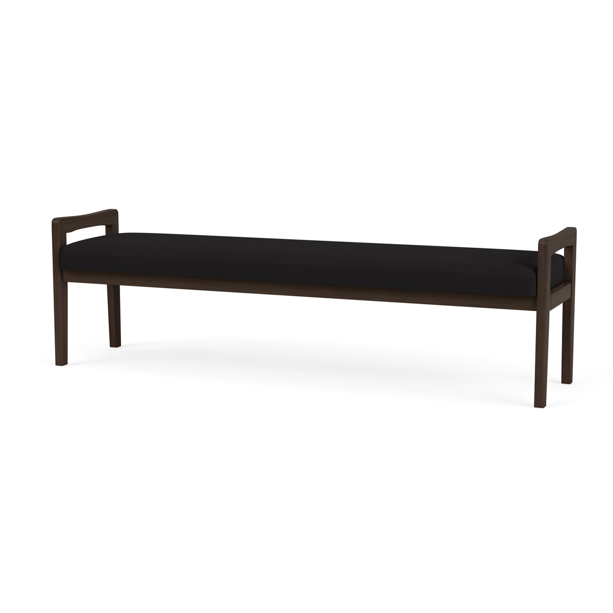 Weston Waiting Reception 3 Seat Bench Wood Frame