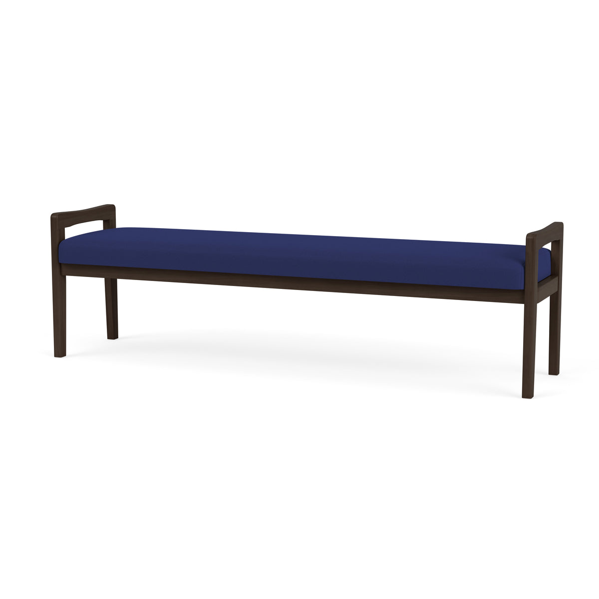 Weston Waiting Reception 3 Seat Bench Wood Frame