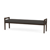Weston Waiting Reception 3 Seat Bench Wood Frame