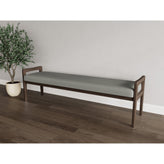Weston Waiting Reception 3 Seat Bench Wood Frame