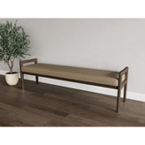 Weston Waiting Reception 3 Seat Bench Wood Frame