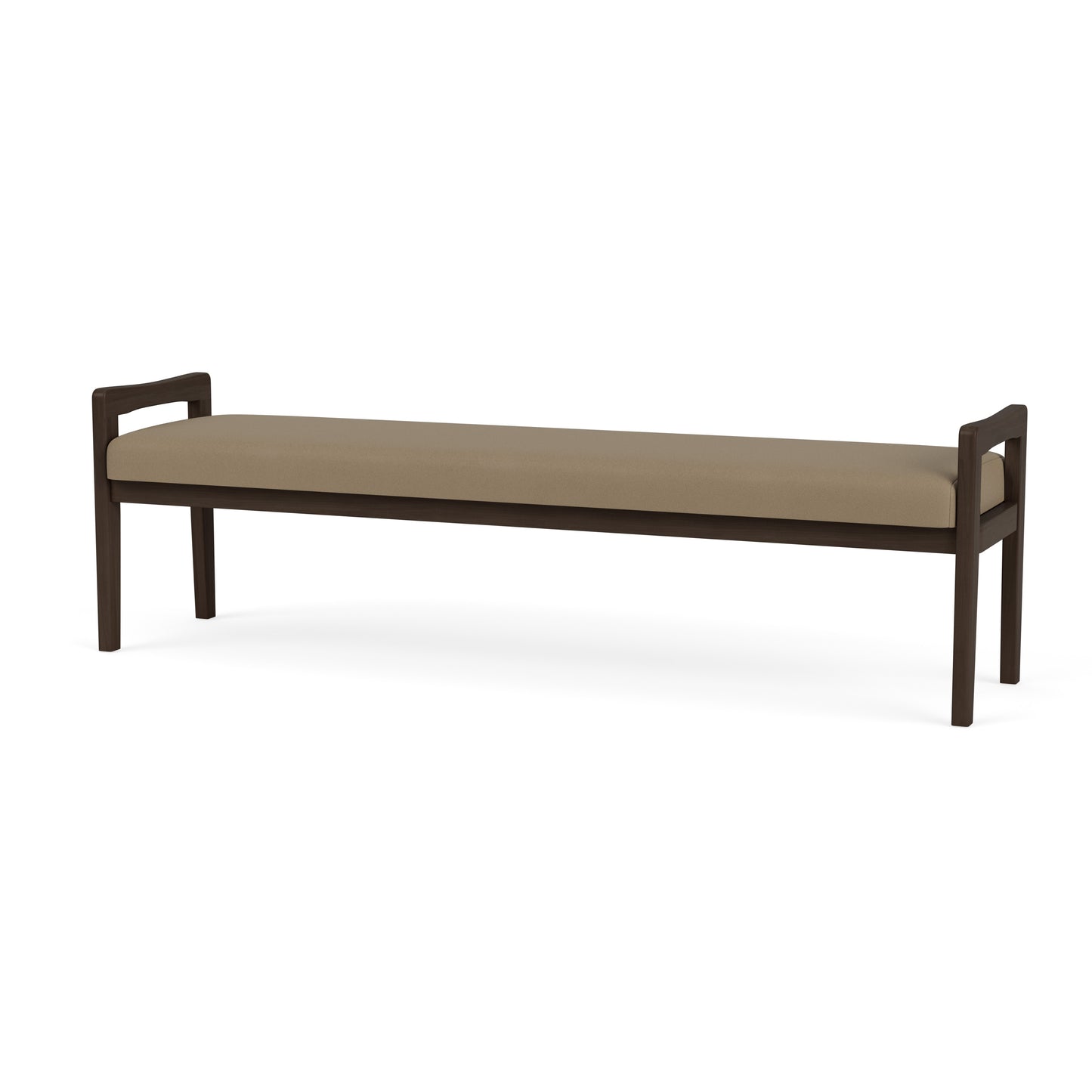 Weston Waiting Reception 3 Seat Bench Wood Frame