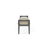 Weston Waiting Reception 3 Seat Bench Wood Frame