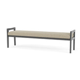 Weston Waiting Reception 3 Seat Bench Wood Frame
