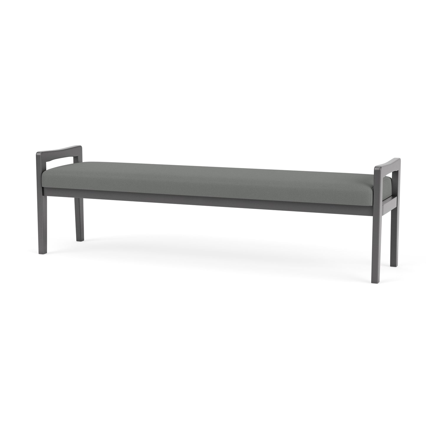 Weston Waiting Reception 3 Seat Bench Wood Frame