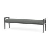 Weston Waiting Reception 3 Seat Bench Wood Frame