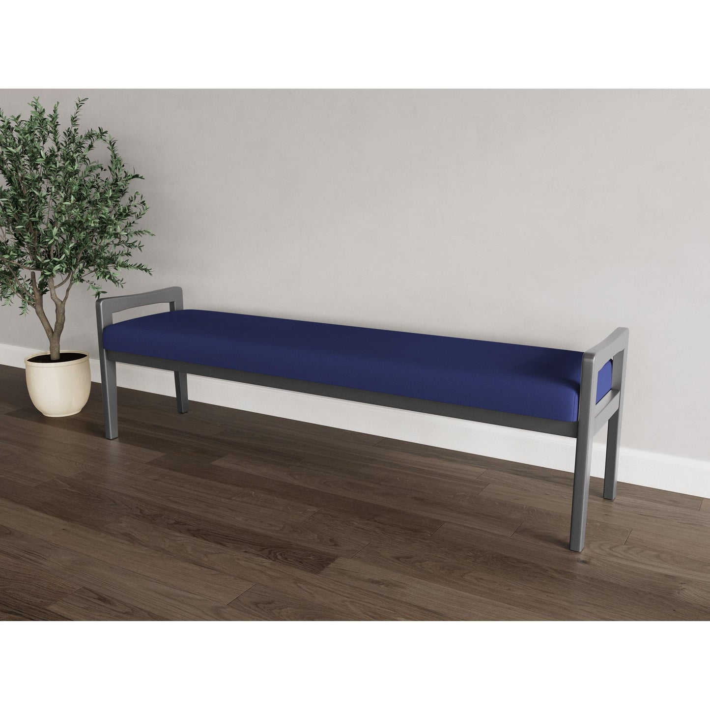 Weston Waiting Reception 3 Seat Bench Wood Frame