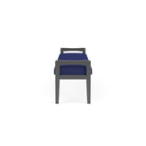 Weston Waiting Reception 3 Seat Bench Wood Frame