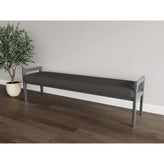 Weston Waiting Reception 3 Seat Bench Wood Frame