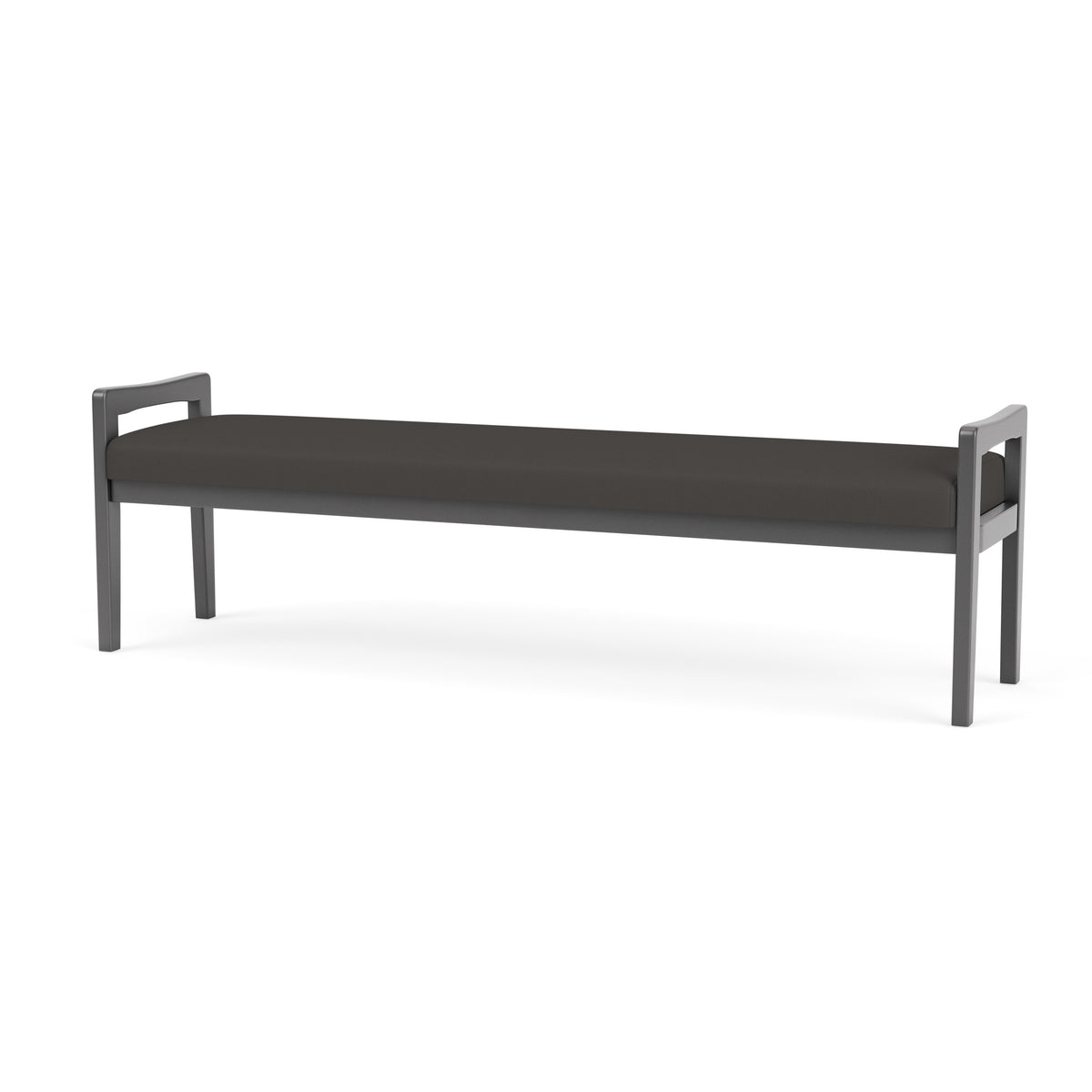 Weston Waiting Reception 3 Seat Bench Wood Frame