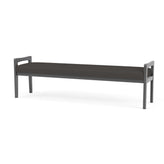 Weston Waiting Reception 3 Seat Bench Wood Frame