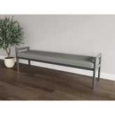 Weston Waiting Reception 3 Seat Bench Wood Frame