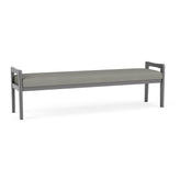 Weston Waiting Reception 3 Seat Bench Wood Frame