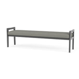 Weston Waiting Reception 3 Seat Bench Wood Frame