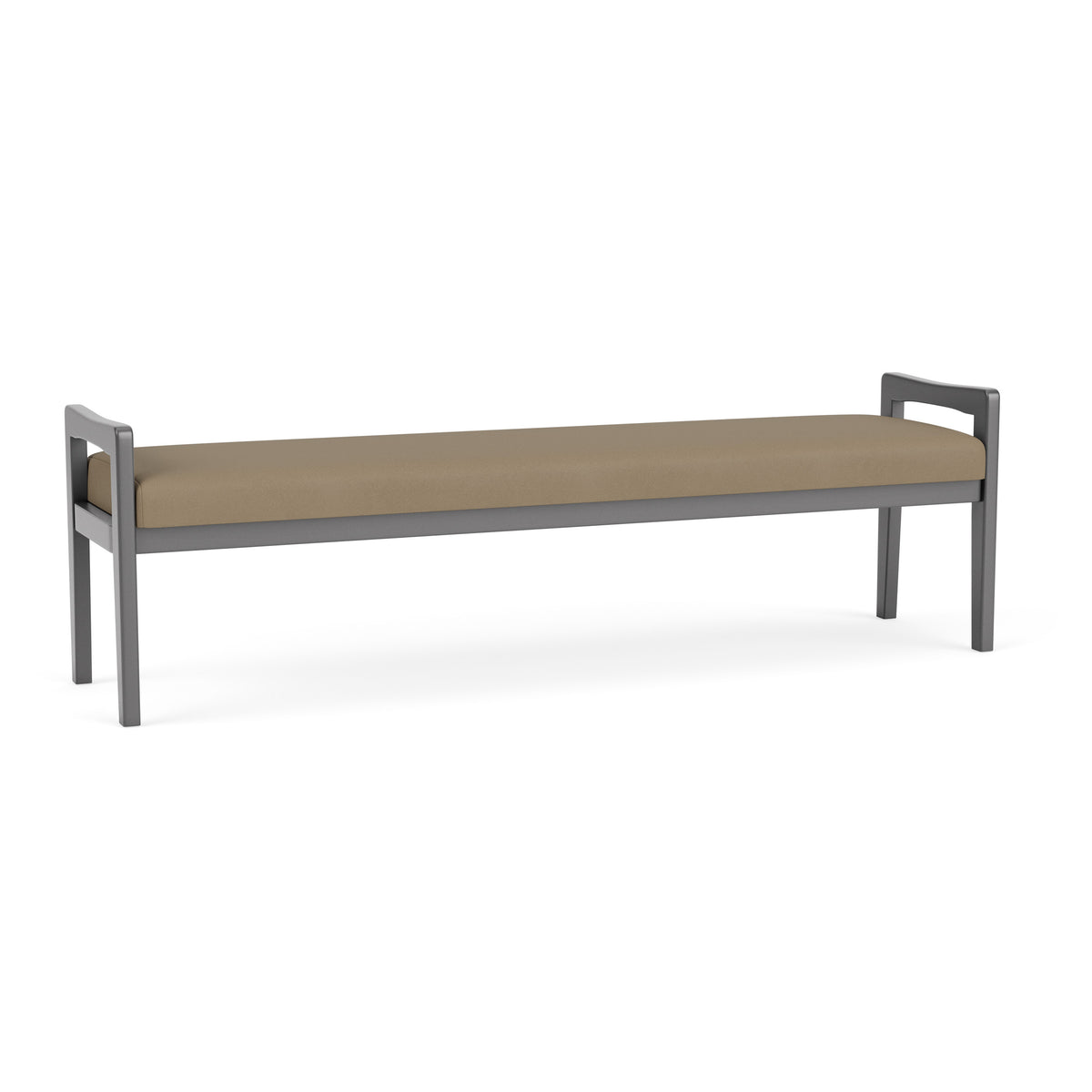 Weston Waiting Reception 3 Seat Bench Wood Frame