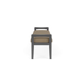 Weston Waiting Reception 3 Seat Bench Wood Frame