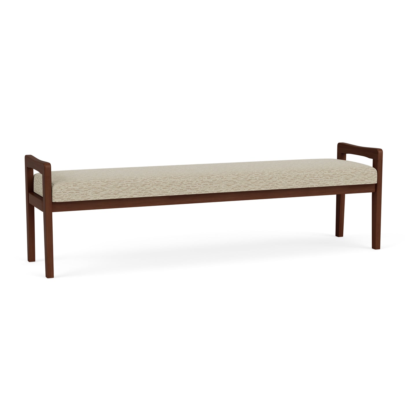 Weston Waiting Reception 3 Seat Bench Wood Frame