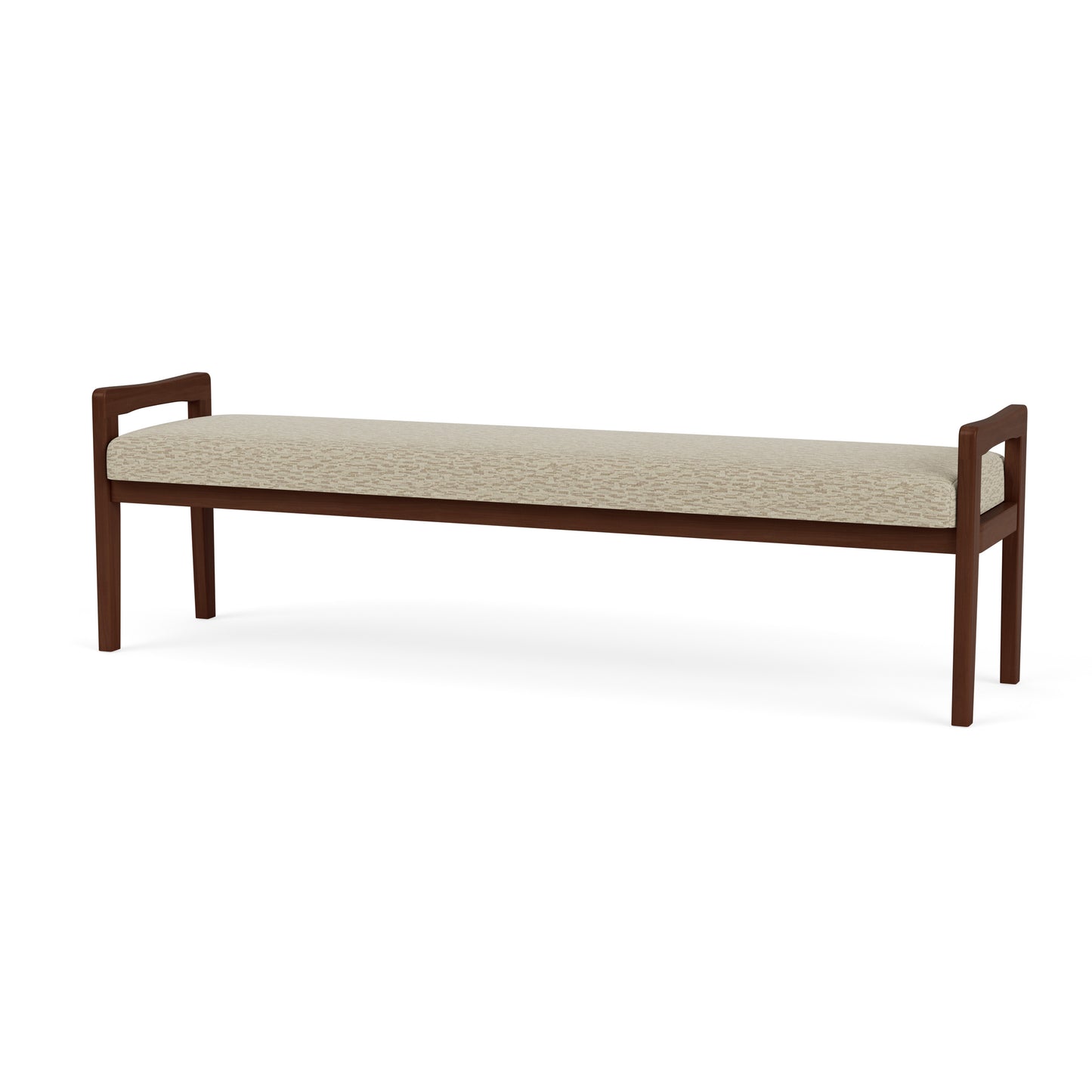 Weston Waiting Reception 3 Seat Bench Wood Frame