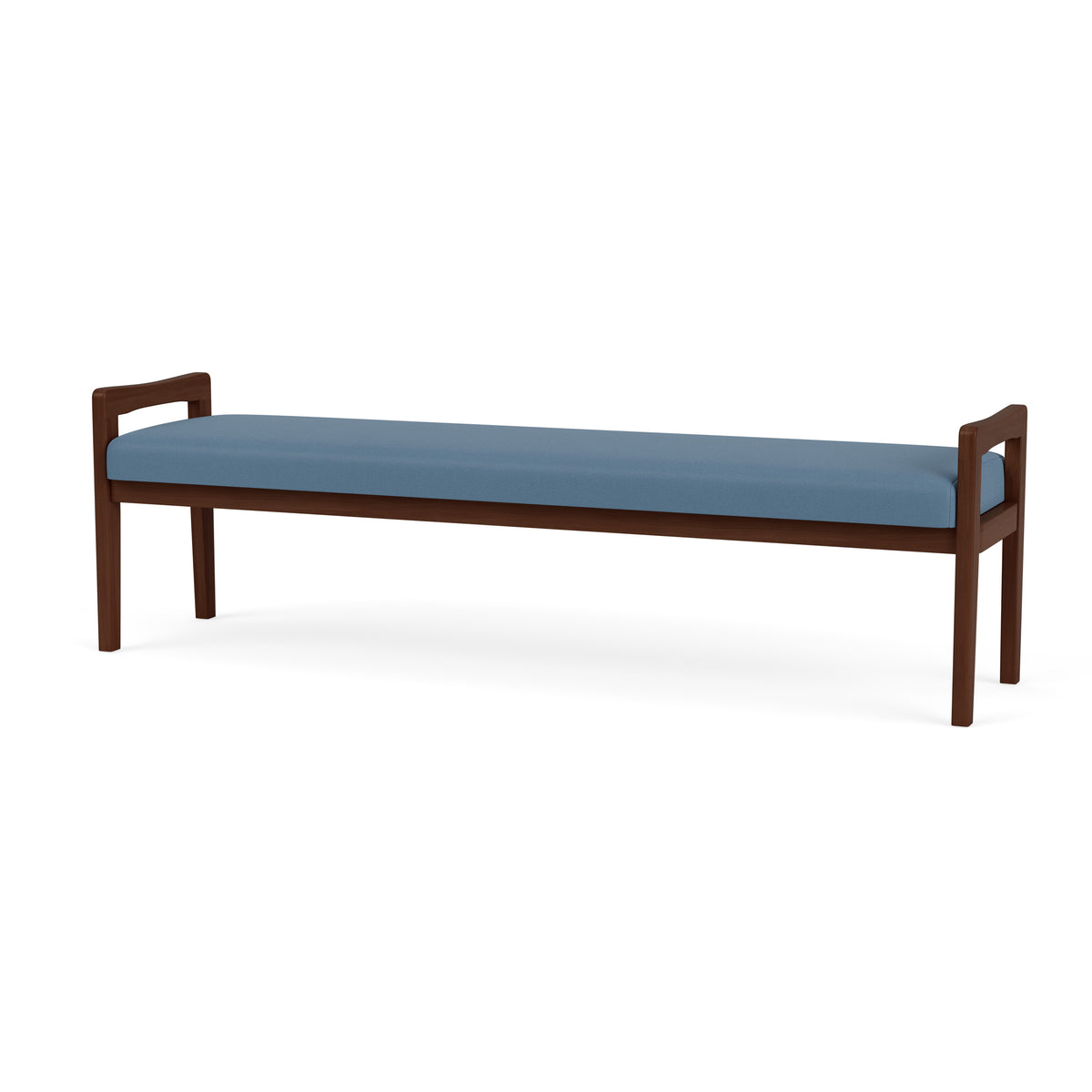 Weston Waiting Reception 3 Seat Bench Wood Frame