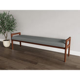Weston Waiting Reception 3 Seat Bench Wood Frame