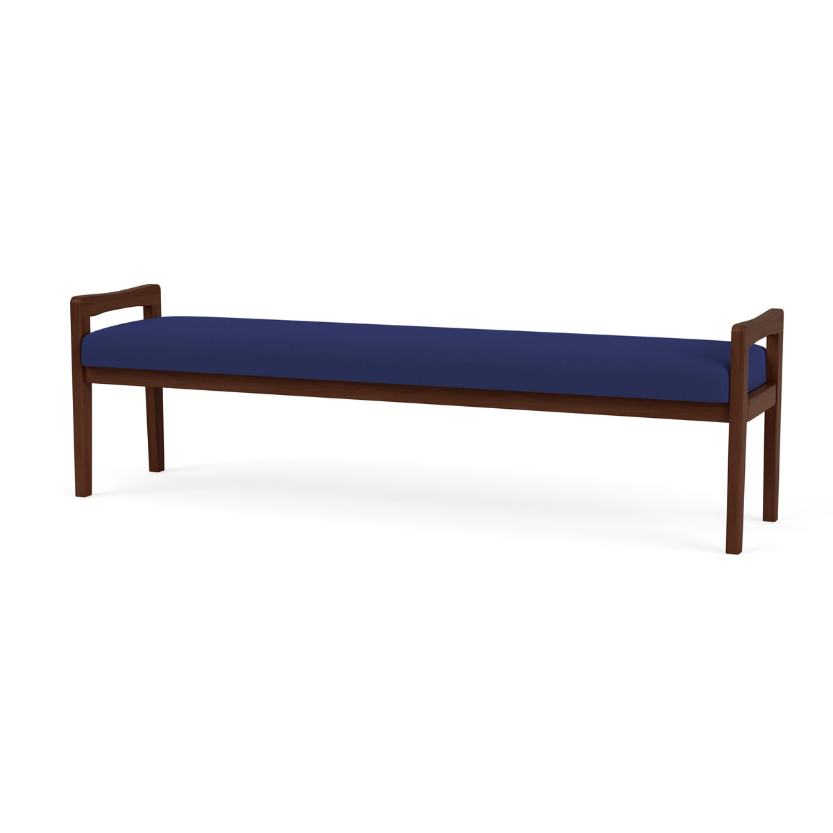 Weston Waiting Reception 3 Seat Bench Wood Frame