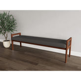 Weston Waiting Reception 3 Seat Bench Wood Frame