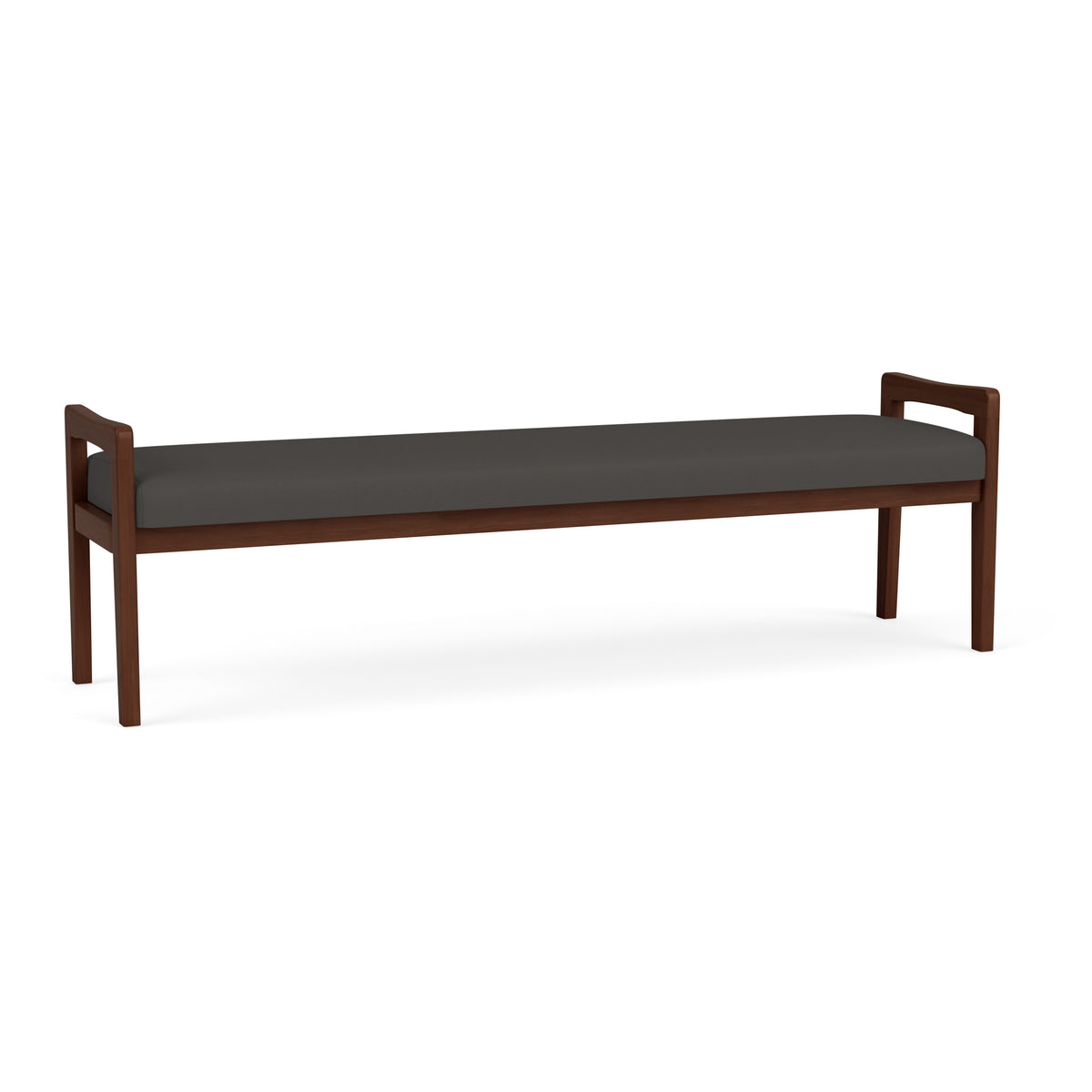 Weston Waiting Reception 3 Seat Bench Wood Frame