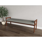 Weston Waiting Reception 3 Seat Bench Wood Frame