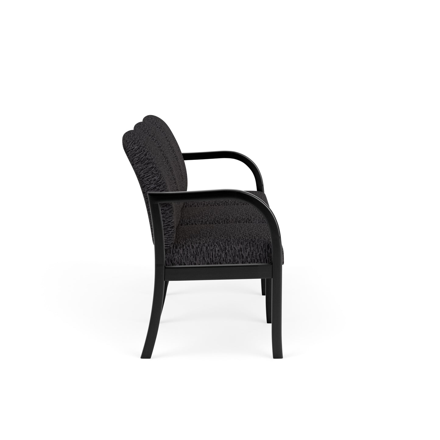 Weston Waiting Reception 3 Seat Tandem Seating Wood Frame No Center Arms