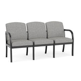 Weston Waiting Reception 3 Seat Tandem Seating Wood Frame No Center Arms