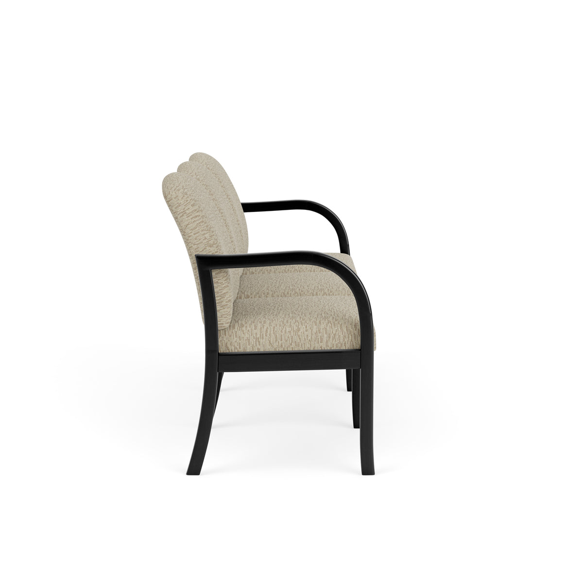 Weston Waiting Reception 3 Seat Tandem Seating Wood Frame No Center Arms