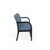 Weston Waiting Reception 3 Seat Tandem Seating Wood Frame No Center Arms