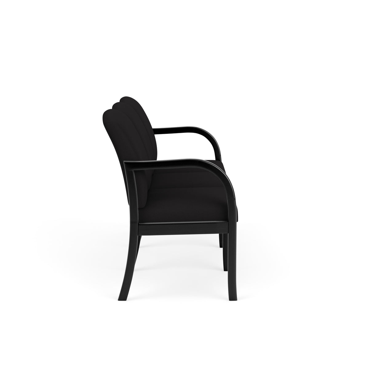 Weston Waiting Reception 3 Seat Tandem Seating Wood Frame No Center Arms