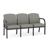 Weston Waiting Reception 3 Seat Tandem Seating Wood Frame No Center Arms