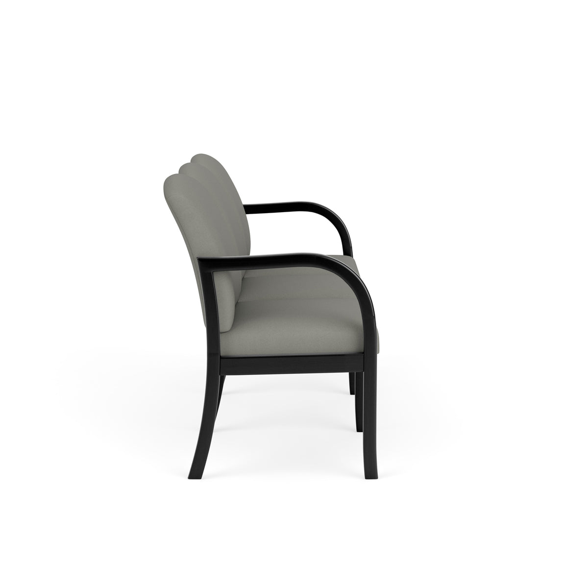 Weston Waiting Reception 3 Seat Tandem Seating Wood Frame No Center Arms