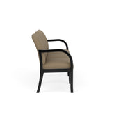 Weston Waiting Reception 3 Seat Tandem Seating Wood Frame No Center Arms