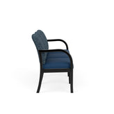 Weston Waiting Reception 3 Seat Tandem Seating Wood Frame No Center Arms