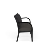 Weston Waiting Reception 3 Seat Tandem Seating Wood Frame No Center Arms