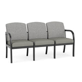 Weston Waiting Reception 3 Seat Tandem Seating Wood Frame No Center Arms