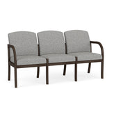 Weston Waiting Reception 3 Seat Tandem Seating Wood Frame No Center Arms