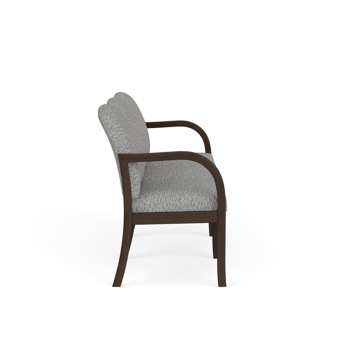 Weston Waiting Reception 3 Seat Tandem Seating Wood Frame No Center Arms
