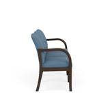 Weston Waiting Reception 3 Seat Tandem Seating Wood Frame No Center Arms